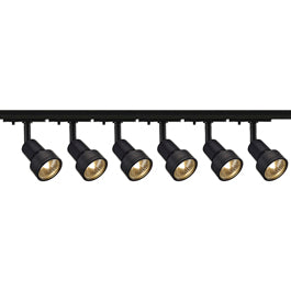 SLV 143390TK6 Puri 50W 6 Light Track Kit Black