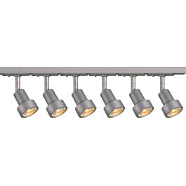 SLV 143392TK6 Puri 50W 6 Light Track Kit Silver Grey