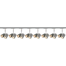 SLV 143432TK8 Bima 2 2x50W 8 Light Track Kit Silver Grey