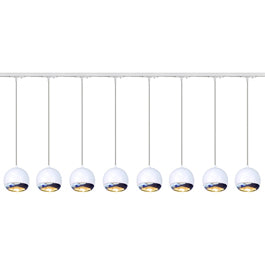 SLV 143621TK8 Light Eye ES111 Pendant 75W 8 Light Track Kit Chrome & White