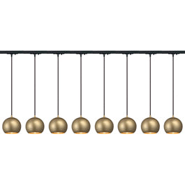 SLV 143623TK8 Light Eye ES111 Pendant 75W 8 Light Track Kit Brass & Black