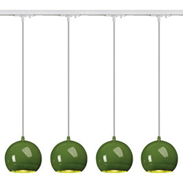 SLV 143625TK4 Light Eye ES111 Pendant 75W 4 Light Track Kit Fern Green & White