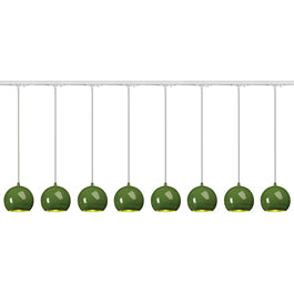 SLV 143625TK8 Light Eye ES111 Pendant 75W 8 Light Track Kit Fern Green & White