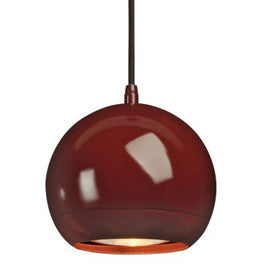 SLV 143626TK4 Light Eye ES111 Pendant 75W 4 Light Track Kit Wine Red & Black