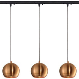 SLV 143629TK3 Light Eye ES111 Pendant 75W 3 Light Track Kit Copper & Black