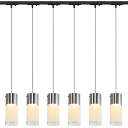 SLV 143900TK6 Commo PD-1 Pendant 13W 6 Light Track Kit Black