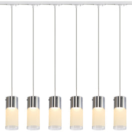 SLV 143901TK6 Commo PD-1 Pendant 13W 6 Light Track Kit White