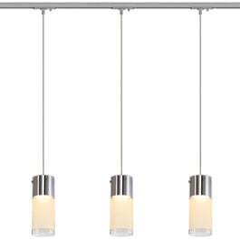SLV 143904TK3 Commo PD-1 Pendant 13W 3 Light Track Kit Silver Grey