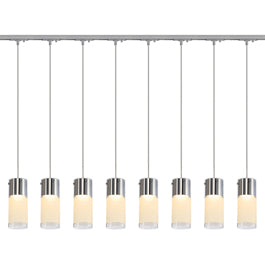 SLV 143904TK8 Commo PD-1 Pendant 13W 8 Light Track Kit Silver Grey