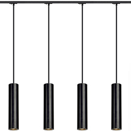 SLV 143960TK4 Enola B PD-1 Pendant 50W 4 Light Track Kit Black