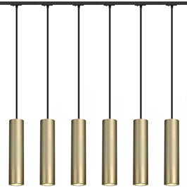 SLV 143963TK6 Enola B PD-1 Pendant 50W 6 Light Track Kit Brass & Black