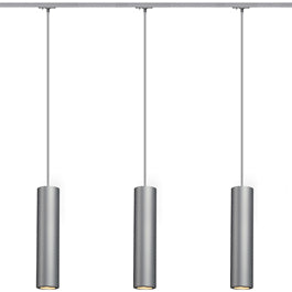 SLV 143964TK3 Enola B PD-1 Pendant 50W 3 Light Track Kit Silver Grey