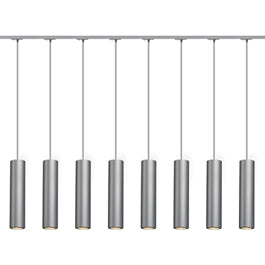 SLV 143964TK8 Enola B PD-1 Pendant 50W 8 Light Track Kit Silver Grey