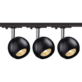 SLV 144010TK3 Light Eye 1 GU10 Spot 50W 3 Light Track Kit Chrome & Black