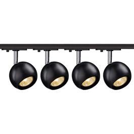 SLV 144010TK4 Light Eye 1 GU10 Spot 50W 4 Light Track Kit Chrome & Black