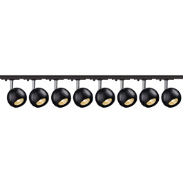 SLV 144010TK8 Light Eye 1 GU10 Spot 50W 8 Light Track Kit Chrome & Black