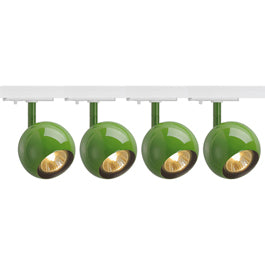 SLV 144015TK4 Light Eye 1 GU10 Spot 50W 4 Light Track Kit Fern Green & White