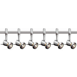 SLV 184092TK6 Siena 50W 6 Light Track Kit Silver Grey