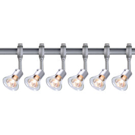 SLV 184634TK6 Anila 50W 6 Light Track Kit Silver Grey