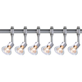 SLV 184634TK6 Anila 50W 6 Light Track Kit Silver Grey