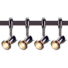 SLV 185092TK4 Siena 50W 4 Light Track Kit Chrome & Black