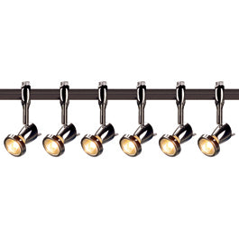 SLV 185092TK6 Siena 50W 6 Light Track Kit Chrome & Black