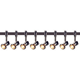 SLV 185092TK8 Siena 50W 8 Light Track Kit Chrome & Black