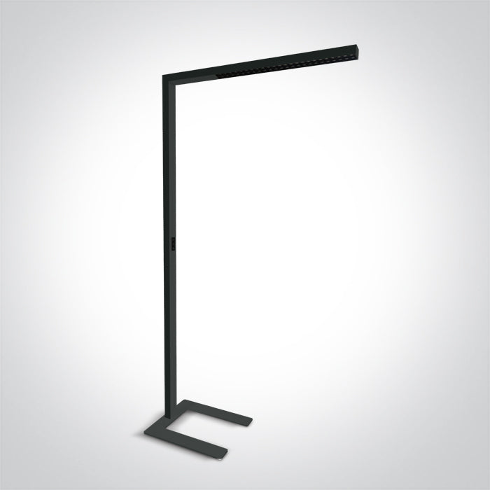 One Light 36004/B/C BLACK 75w FLOOR STAND CW DIMMABLE 230v