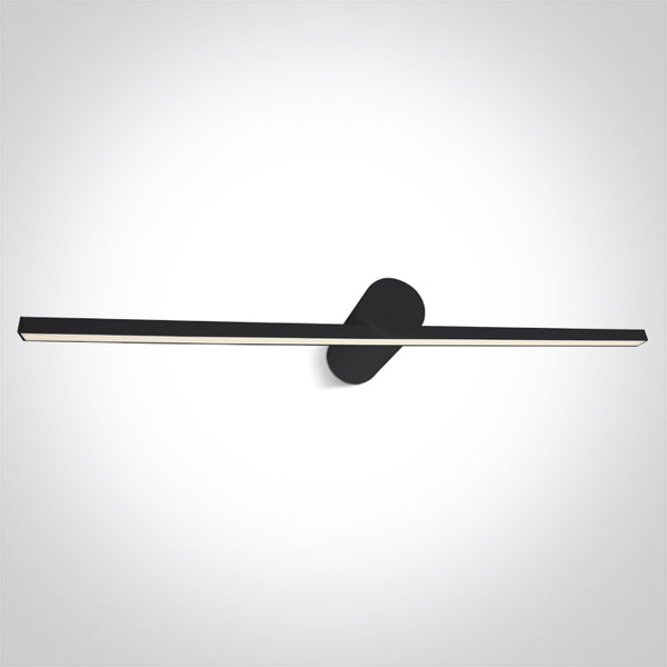 One Light 38114N/B/W BLACK LED BATHROOM / WALL LIGHT 14W WW IP44 230V