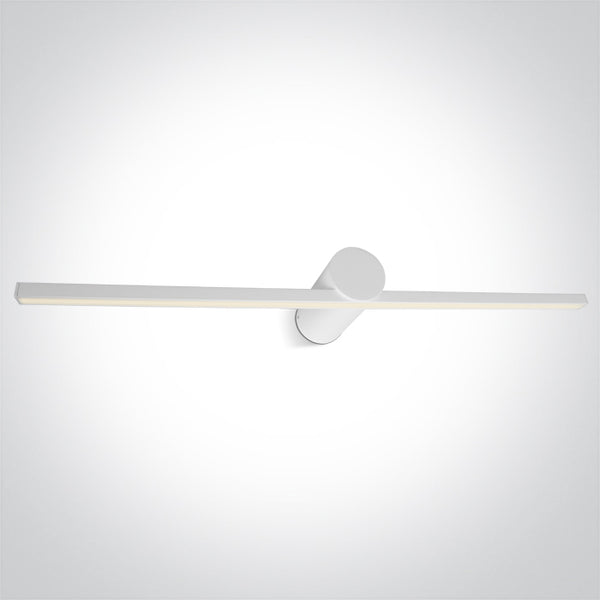 One Light 38114N/W/W WHITE LED BATHROOM / WALL LIGHT 14W WW IP44 230V