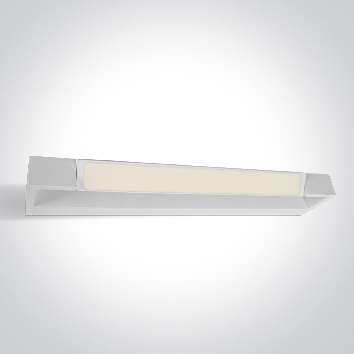One Light 38118C/W/W WHITE LED BATHROOM / WALL LIGHT 18W WW IP44 230V