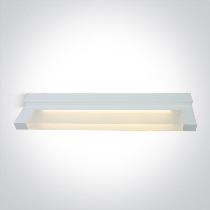 One Light 38120D/W/W WHITE LED BATHROOM / WALL LIGHT 20W WW IP44 230V
