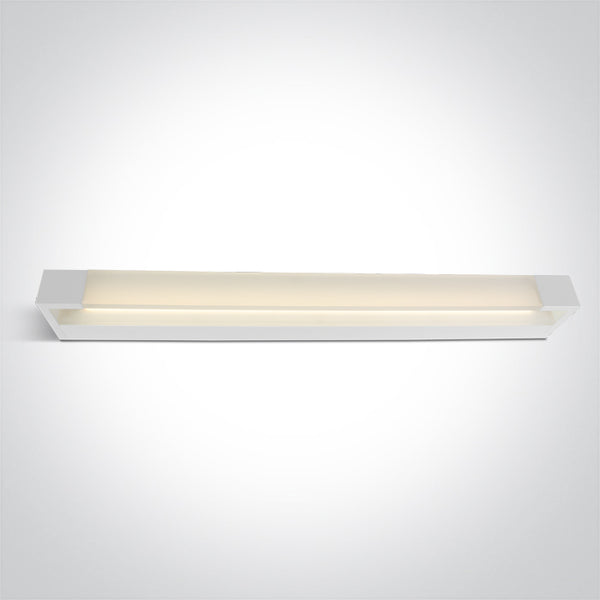 One Light 38120R/W/W WHITE LED BATHROOM / WALL LIGHT 20W WW IP44 230V