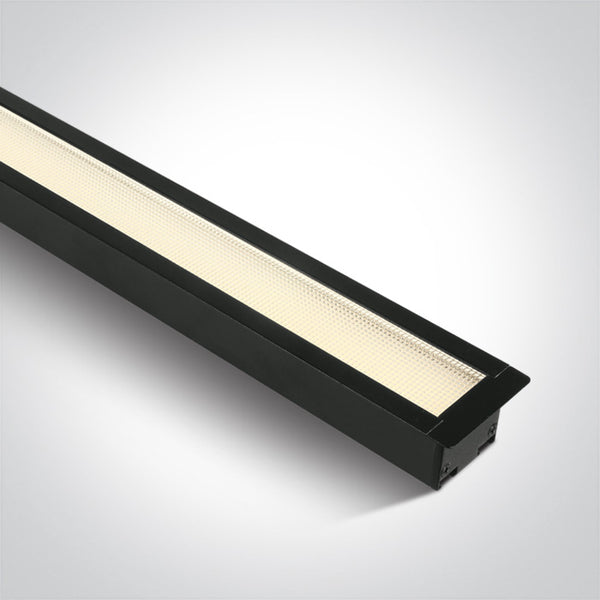 One Light 38145AR/B/W BLACK RECESSED UGR19 LED 40W WW LINEAR IP20 230V