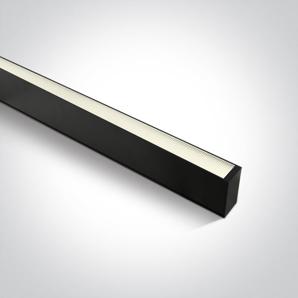 One Light 38151A/B/C BLACK DIFFUSER UGR19 LED 50W CW 1500mm LINEAR 230V