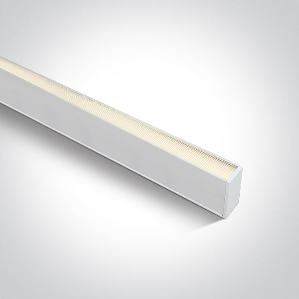 One Light 38151A/W/W WHITE DIFFUSER UGR19 LED 50W WW 1500mm LINEAR 230V