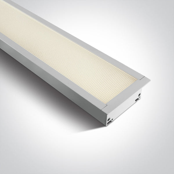 One Light 38150AR/W/W WHITE RECESSED UGR19 LED 40W WW 1210mm LINEAR 230V
