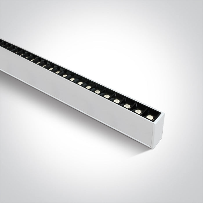 One Light 38150B/W/C WHITE 48pcs SPOTS UGR17 LED 40W CW 1300mm 34d LINEAR 230V DARK LIGHT