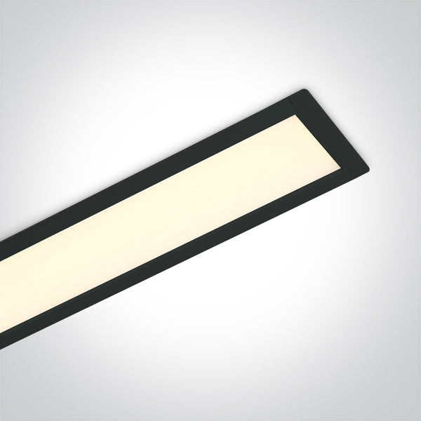 One Light 38152R/B/W BLACK RECESSED 40W WW 1200mm 120deg 230V