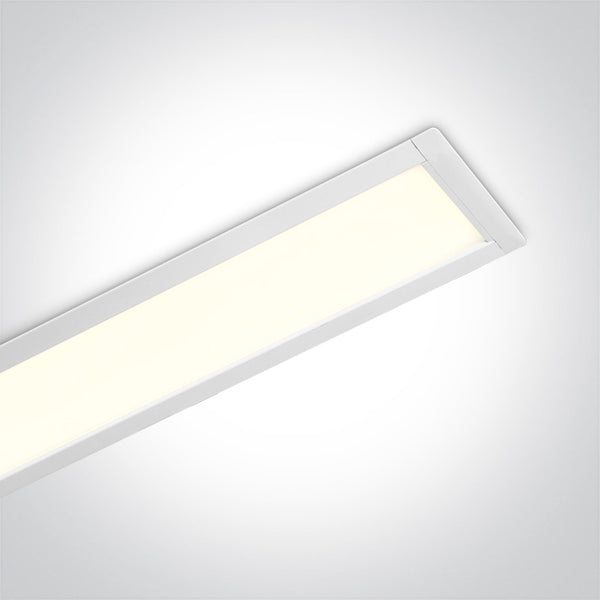 One Light 38152R/W/C WHITE RECESSED LED 40W CW 1200mm 120d LINEAR 230V