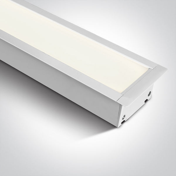 One Light 38152R/W/V WHITE RECESSED 40W CCTV PV 230V
