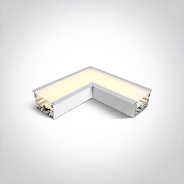 One Light 38152RC/W/W WHITE CORNER FOR 38152R LED 8W WW 120d LINEAR 230V