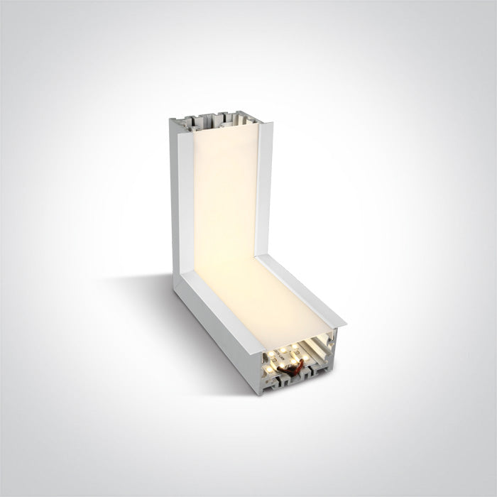 One Light 38152RL/W/W WHITE CEILING CORNER FOR 38152R LED 10W WW 120d LINEAR 230V