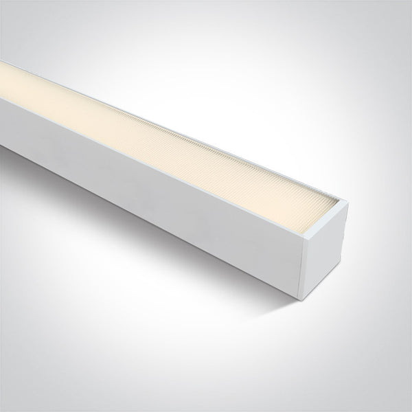 One Light 38160A/W/W WHITE DIFFUSER UGR19 LED 40W WW LINEAR IP20 230V