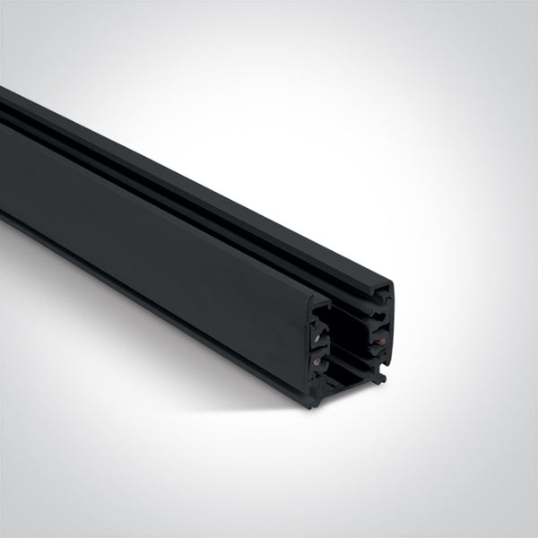 One Light 40002A/B BLACK TRACK SQUARE 2m