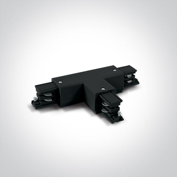 One Light 41016A/B/R BLACK T CONNECTOR RIGHT