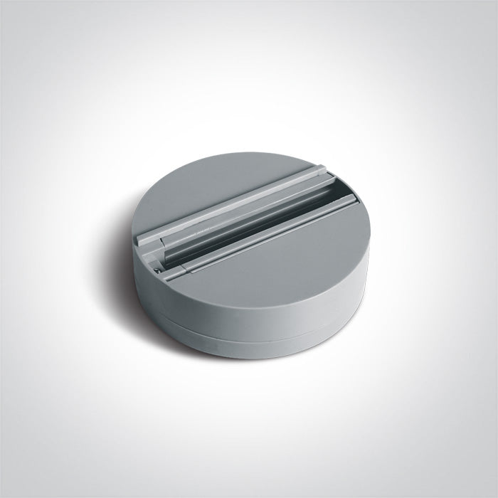 One Light 41030/G GREY SURFACE MOUNT BASE FOR TRACK SPOTS