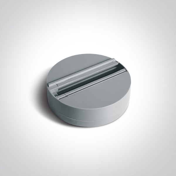 One Light 41030/G GREY SURFACE MOUNT BASE FOR TRACK SPOTS