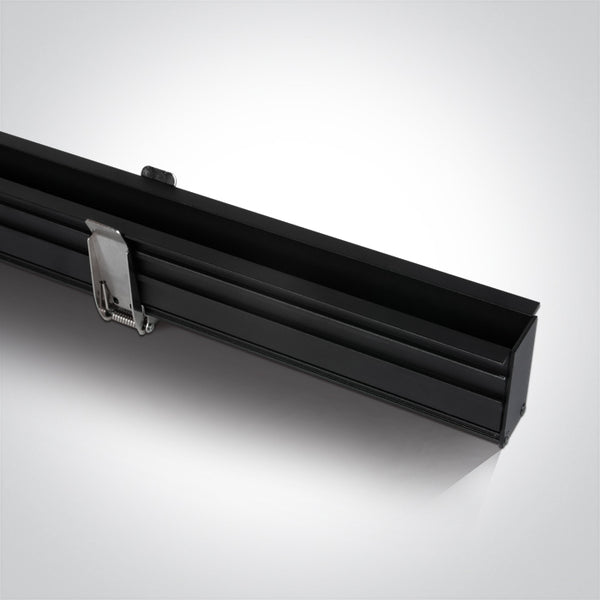 One Light 42001RB/B BLACK MAGNETIC RECESSED PROFILE 1m 48V MIDI