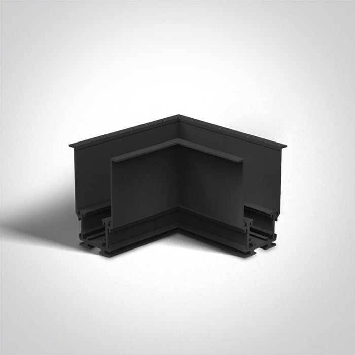 One Light 42012AR/B Black Recessed Corner for 48V Magnetic Track Light System 42001R / 42002R